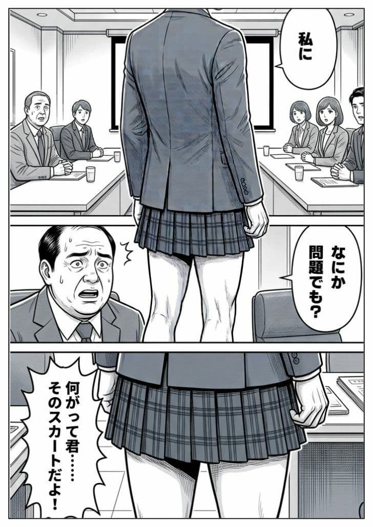 片思い中の課長はなぜかミニスカートです サンプル3