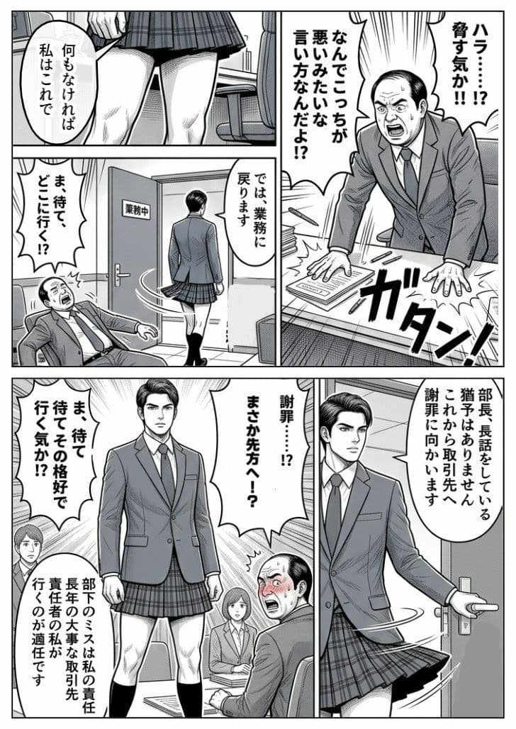 片思い中の課長はなぜかミニスカートです サンプル5