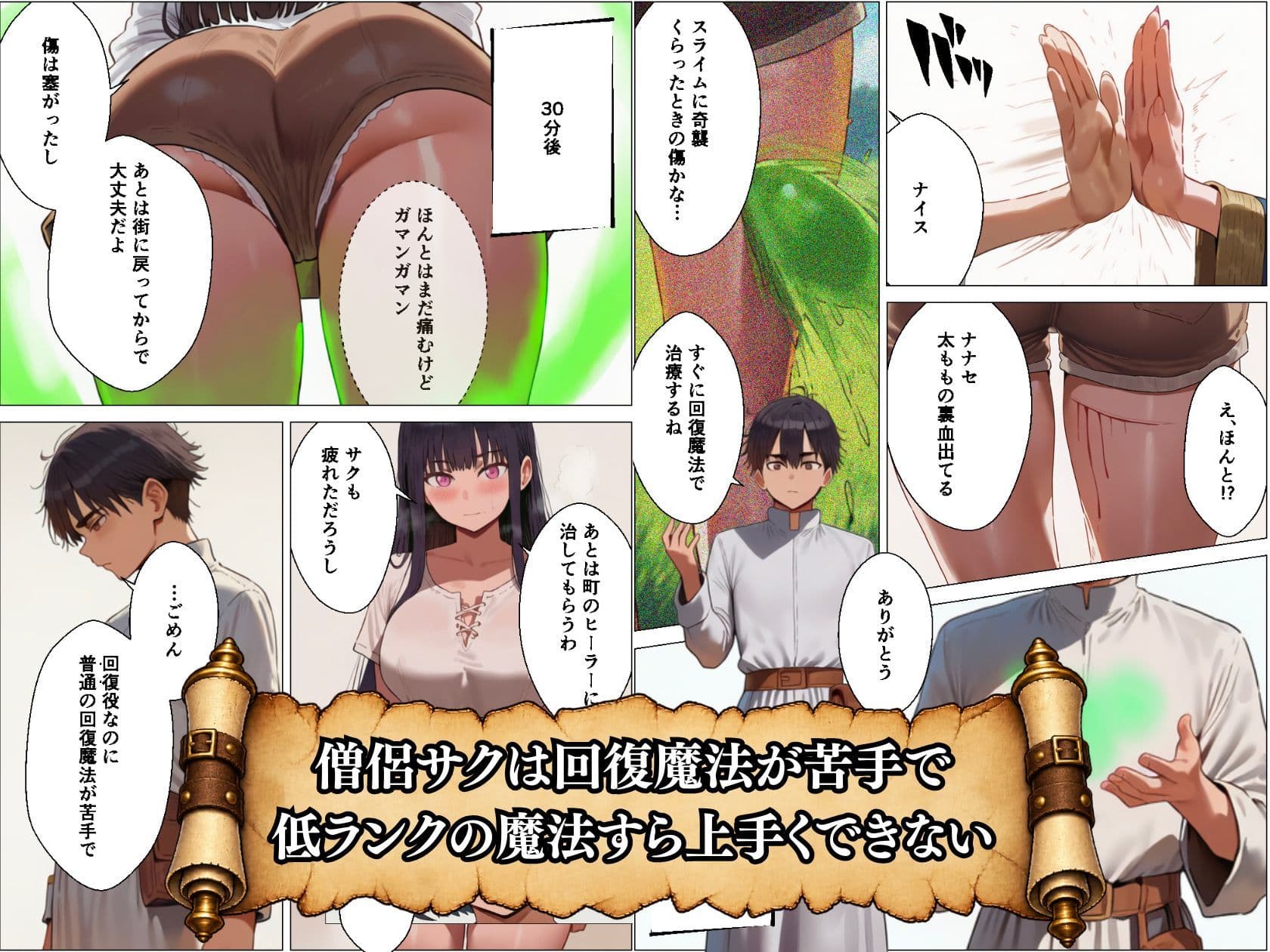 回復方法は生ハメです。〜異世界僧侶のパーティー回復記〜 サンプル2