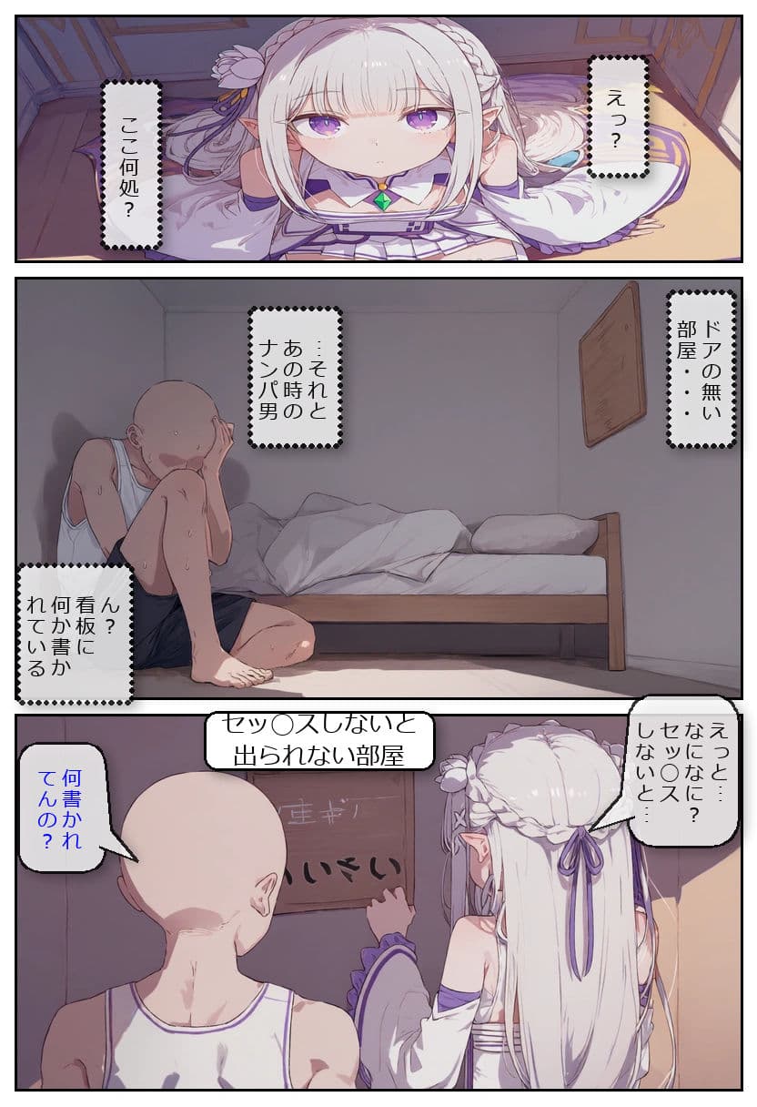 ナンパ男とセッ◯スしないと出られない部屋 エ◯リア編 サンプル2