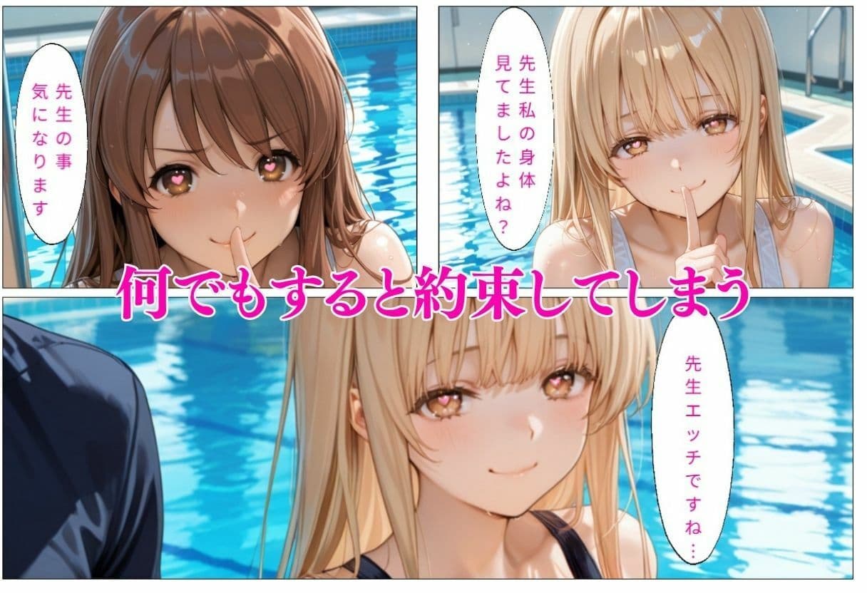 巨乳の美女が水着で誘惑  ま〇る、み〇る編 サンプル2