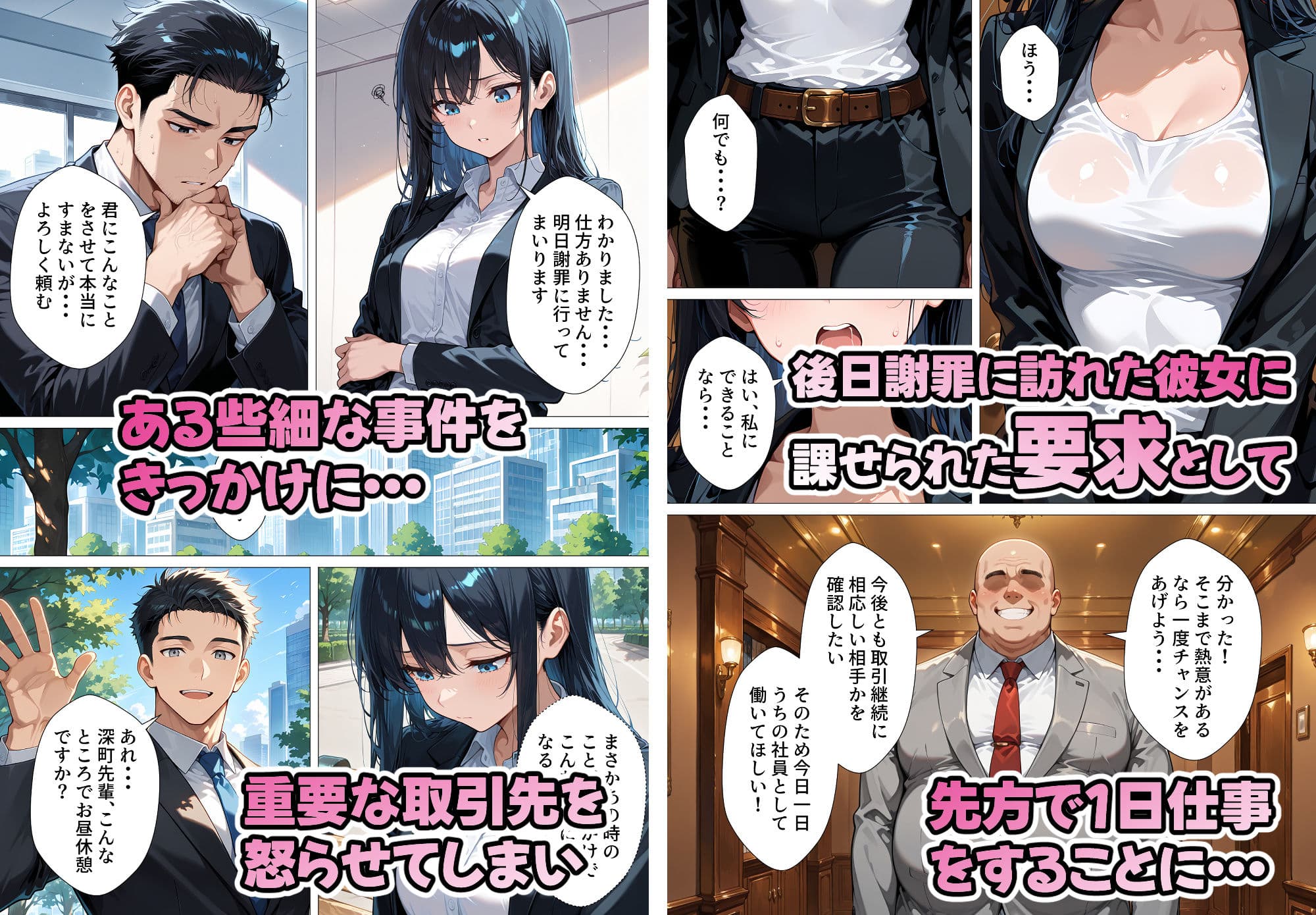 取引先に寝取られた先輩-絶え間なく注がれた白濁液 サンプル2