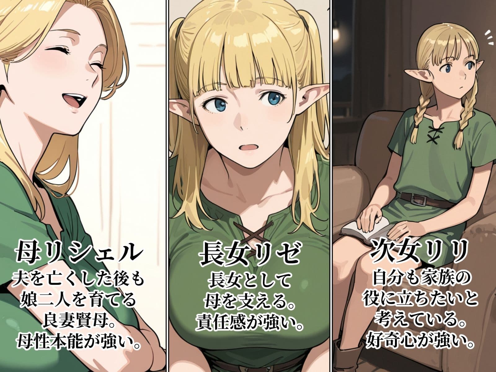 異世界転移でエルフ母娘甘やかしハーレム生活 サンプル1