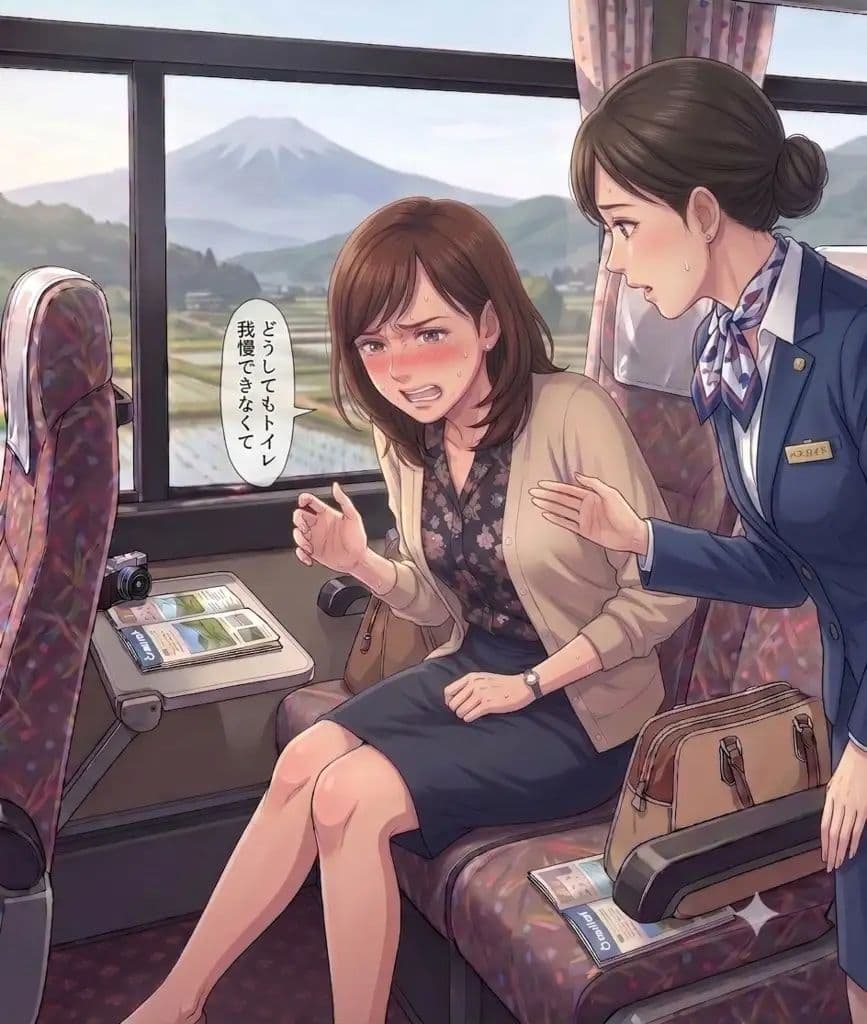アラフィフ美魔女 おしっこ漏れそうで大ピンチ！ サンプル1