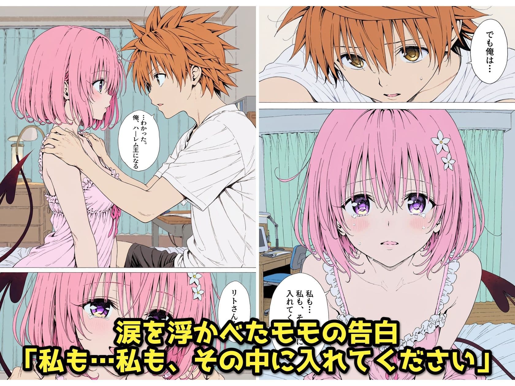 【漫画】リトはみんなの恋人 〜まずはモモが、教えてあげます〜 サンプル2