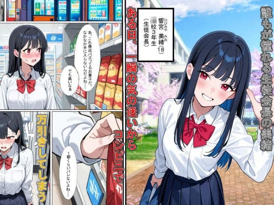 清楚系 生徒会長を脅迫してマゾメス化させた話 サンプル1