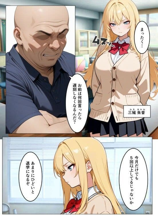 捕まったら強●種付け  〜巨乳ギャルにお仕置きセックス〜 サンプル1