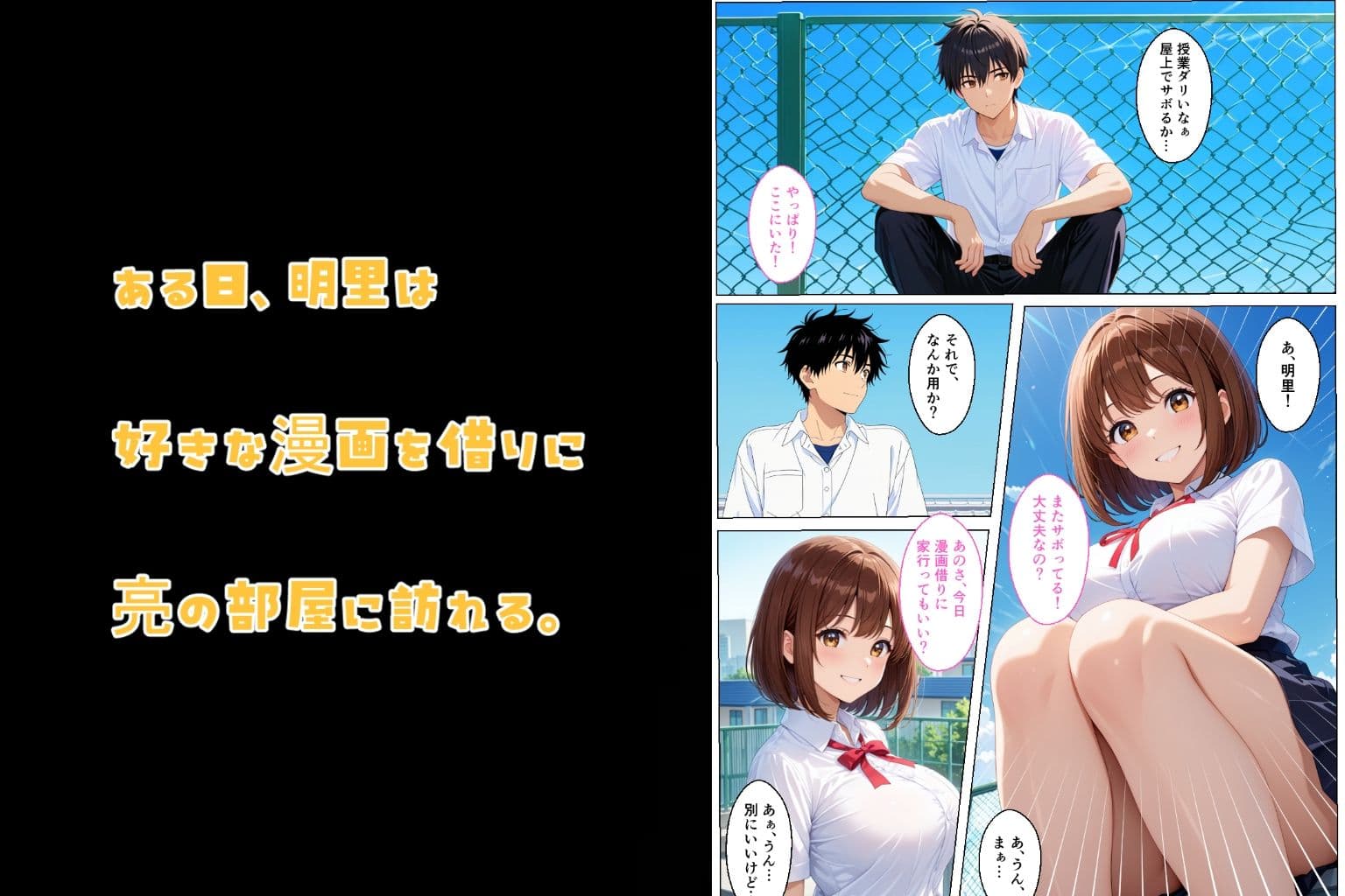 幼馴染が爆乳になったので絶対的服従アプリでヤっちゃいました サンプル3