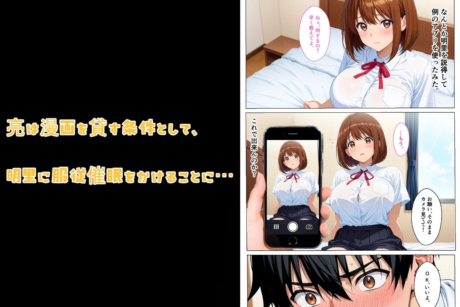 幼馴染が爆乳になったので絶対的服従アプリでヤっちゃいました サンプル4