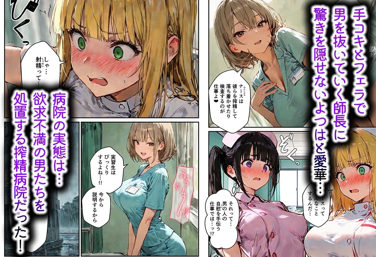 ナースの職場体験だったのに搾精病院に閉じ込められて密室で種付けされた話 サンプル4