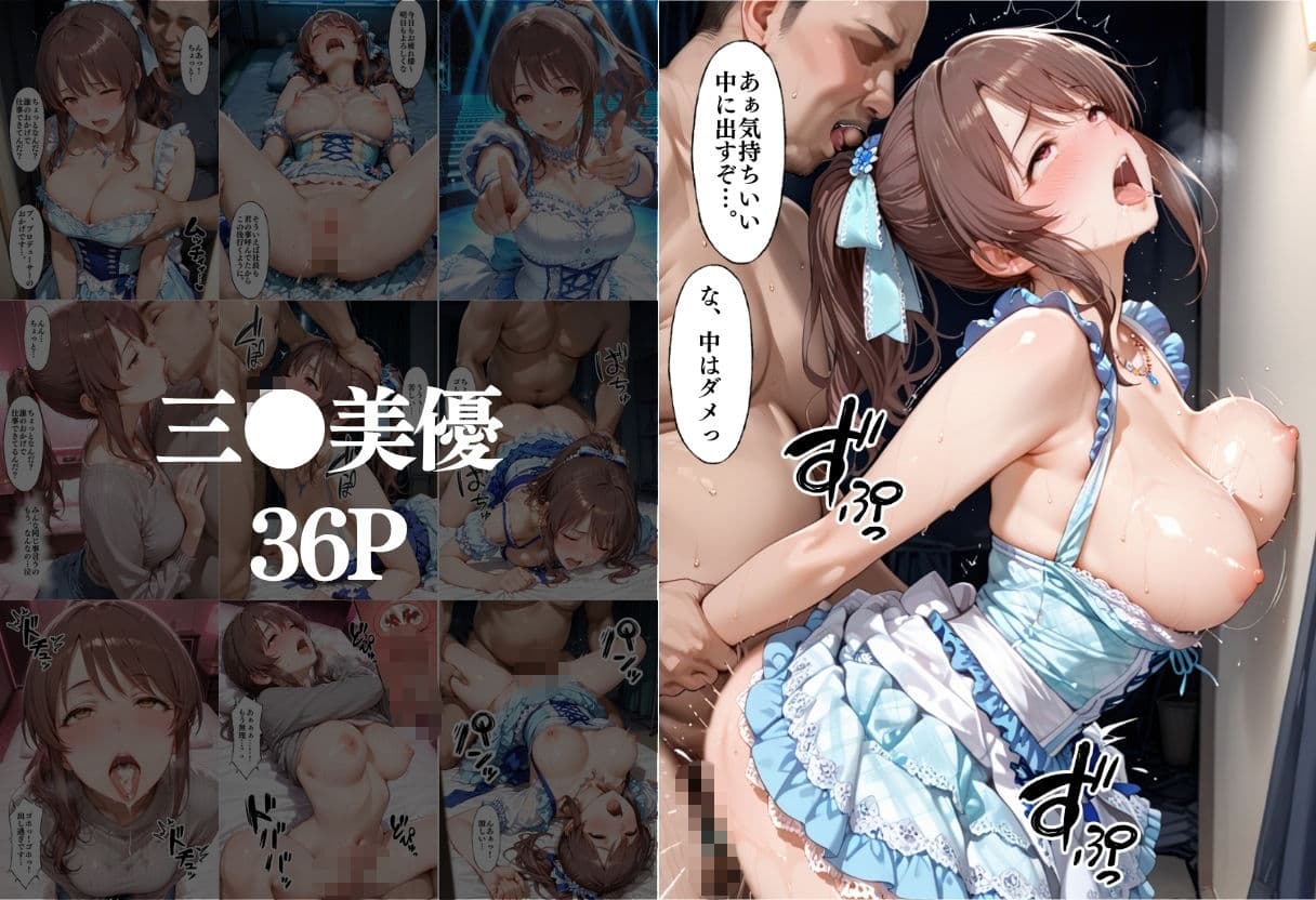 昼は清純アイドル夜は生オナホ生活  鷺●文香＆三●美優 サンプル2