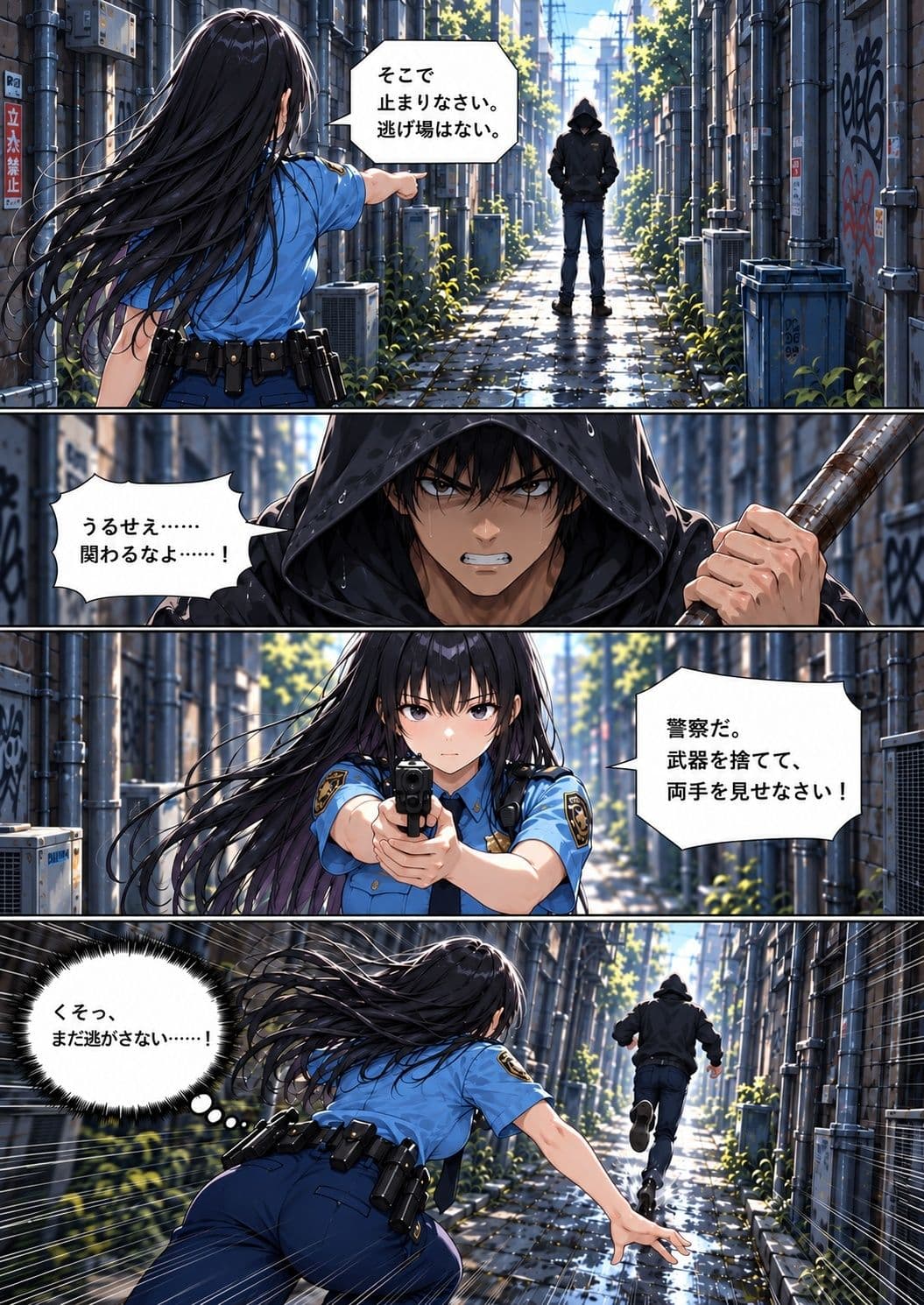 囚われた美人すぎる婦警 サンプル1