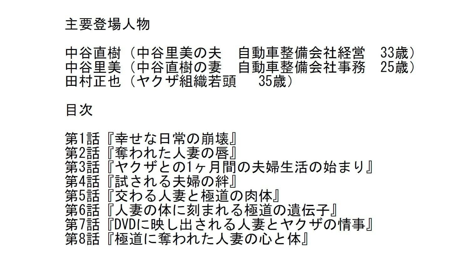 【官能小説】夫の借金のためにヤクザに抱かれ寝取られた人妻 サンプル1