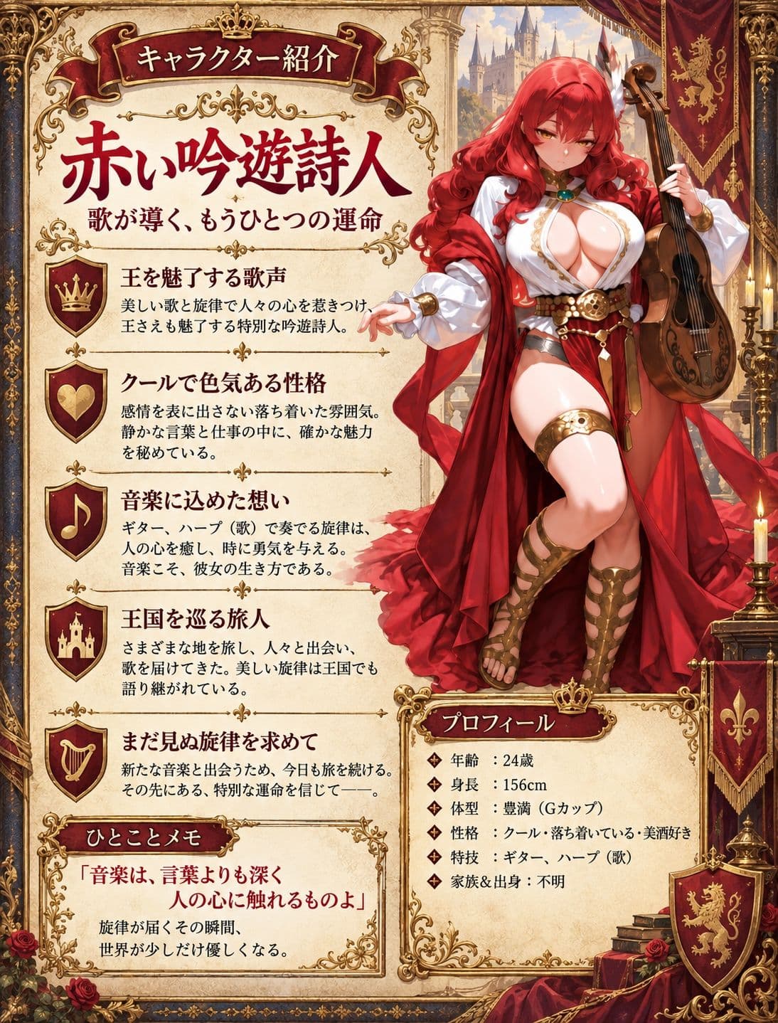 勇者PT壊滅計画 第二の標的・赤い吟遊詩人アテナ サンプル1