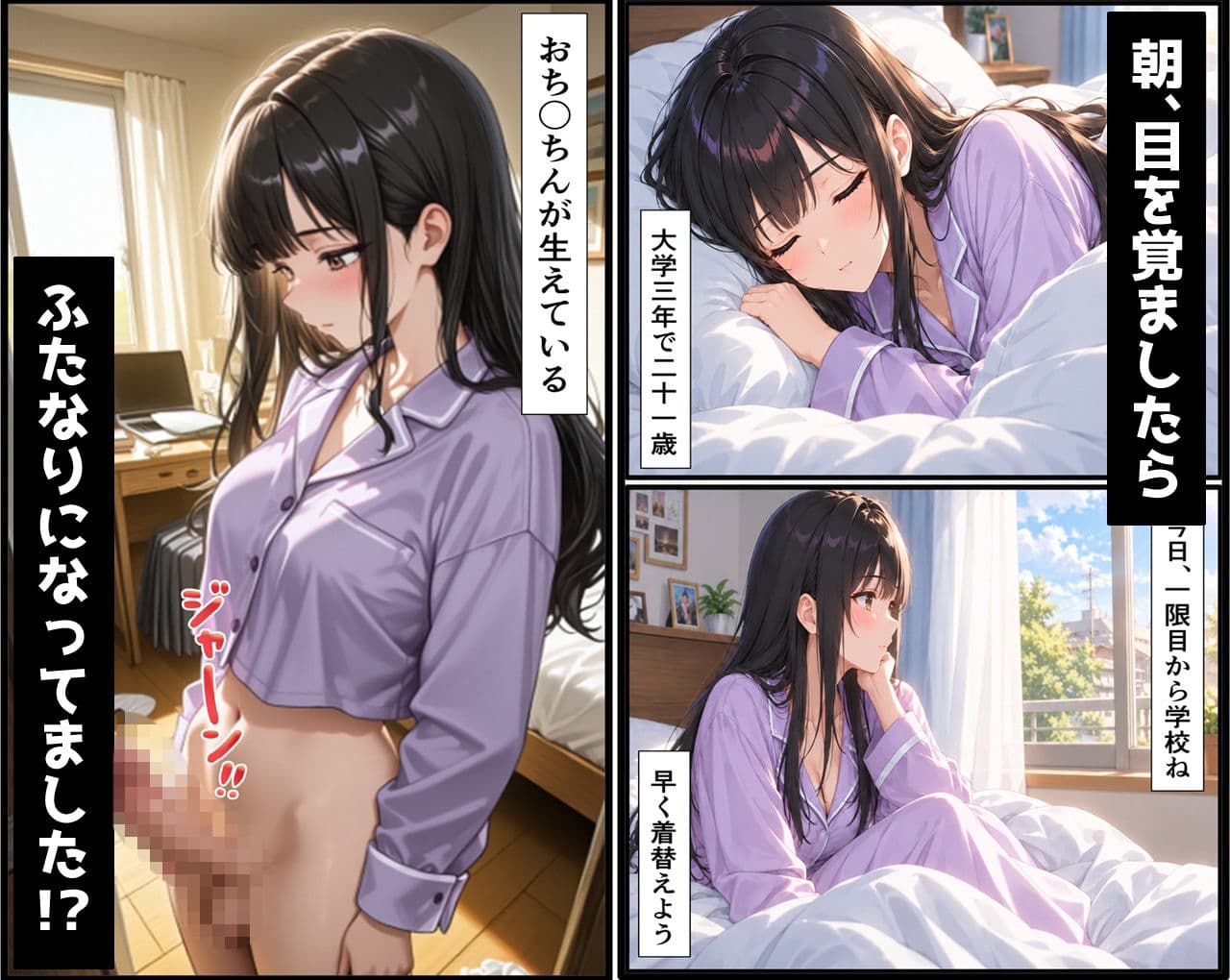 無防備すぎる同級生に、理性が追いつかなかった話 第17.5話「椿の秘密の一日」 サンプル1