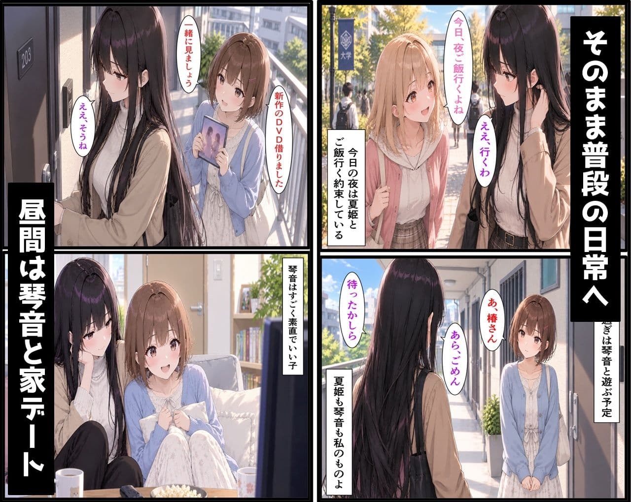 無防備すぎる同級生に、理性が追いつかなかった話 第17.5話「椿の秘密の一日」 サンプル3