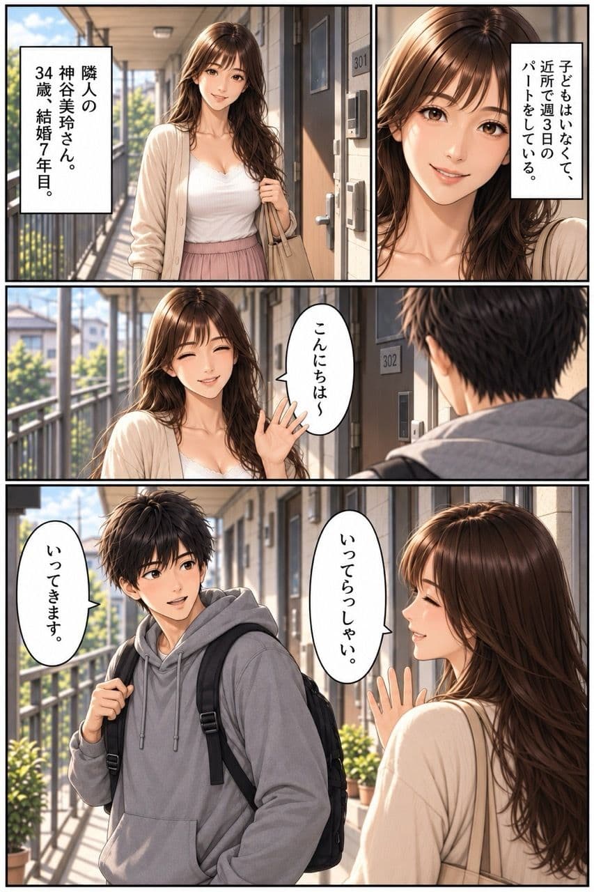 隣の人妻の秘密  1話から3話 サンプル1