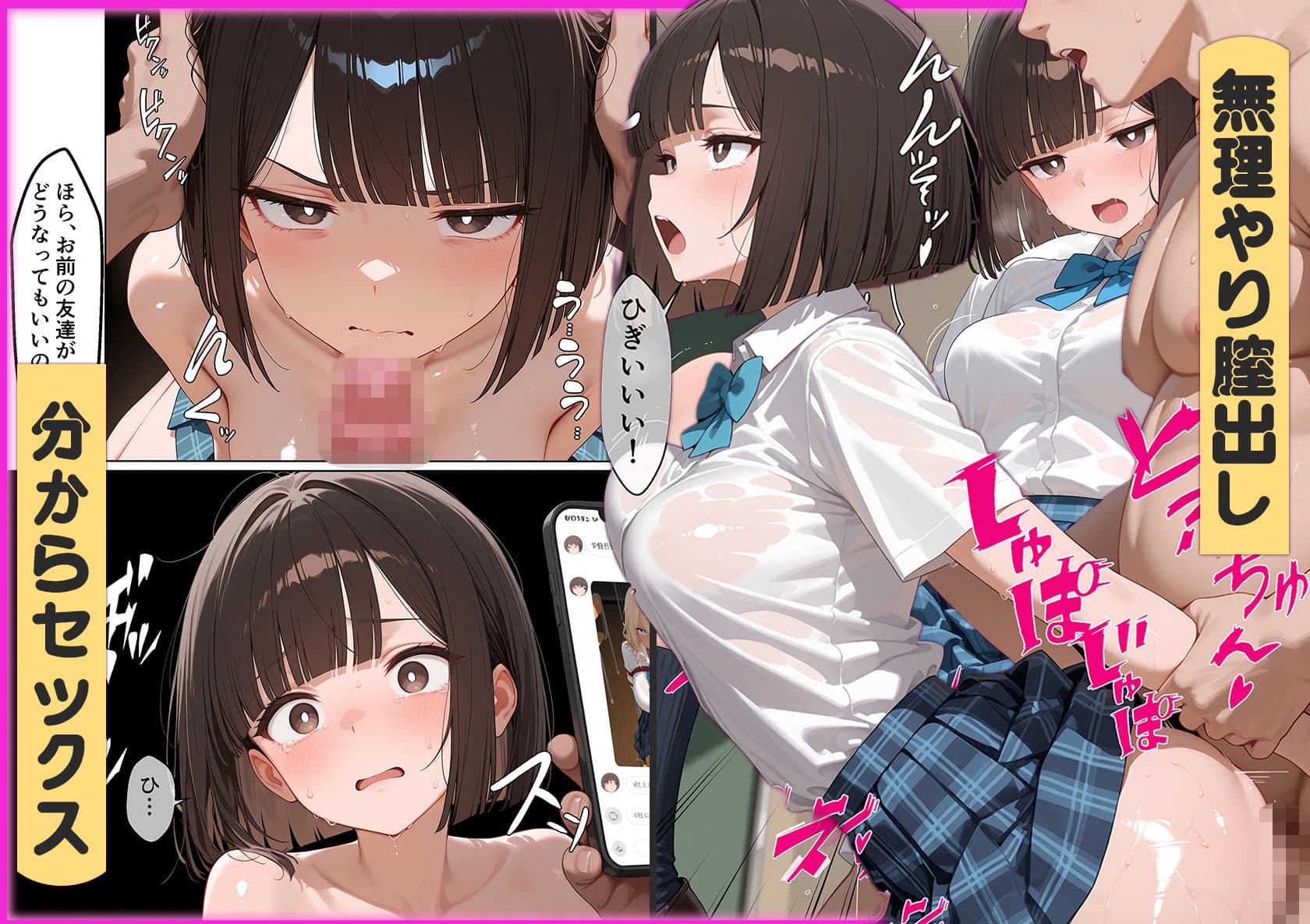 パパ活J〇お仕置きエッチ 無理やりウリをやらせました サンプル4