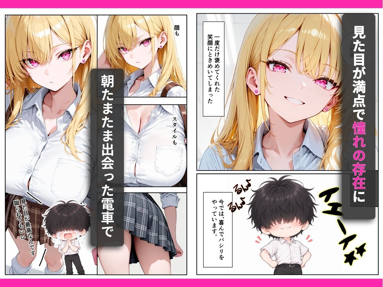 パシリの俺が憧れの一軍ギャルを痴●から救ったらちんぽ懇願された話 サンプル2