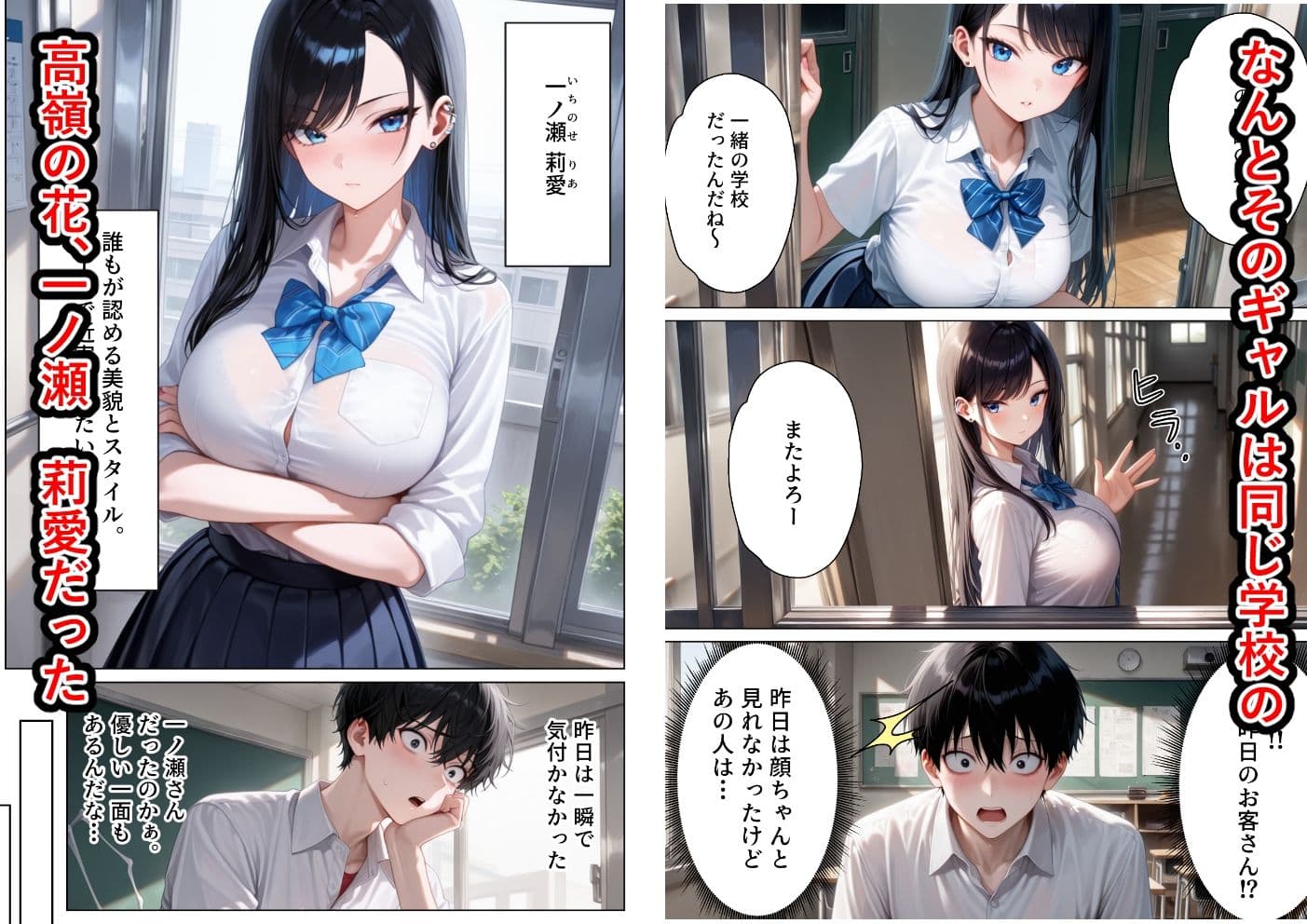 バイト中に出会った学校1のクールギャルといちゃラブセックスできた話 サンプル3