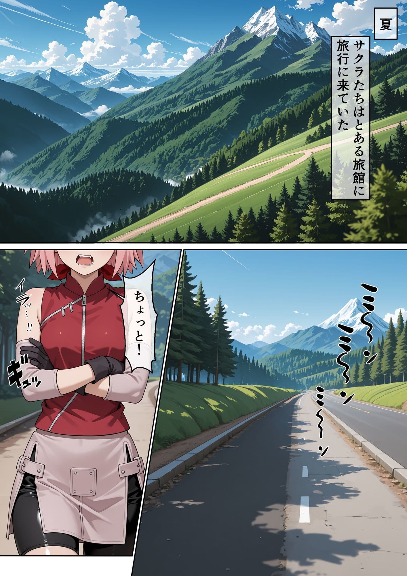とある旅館の性交生活 催◯温泉旅館【NAR◯TO編】 サンプル1