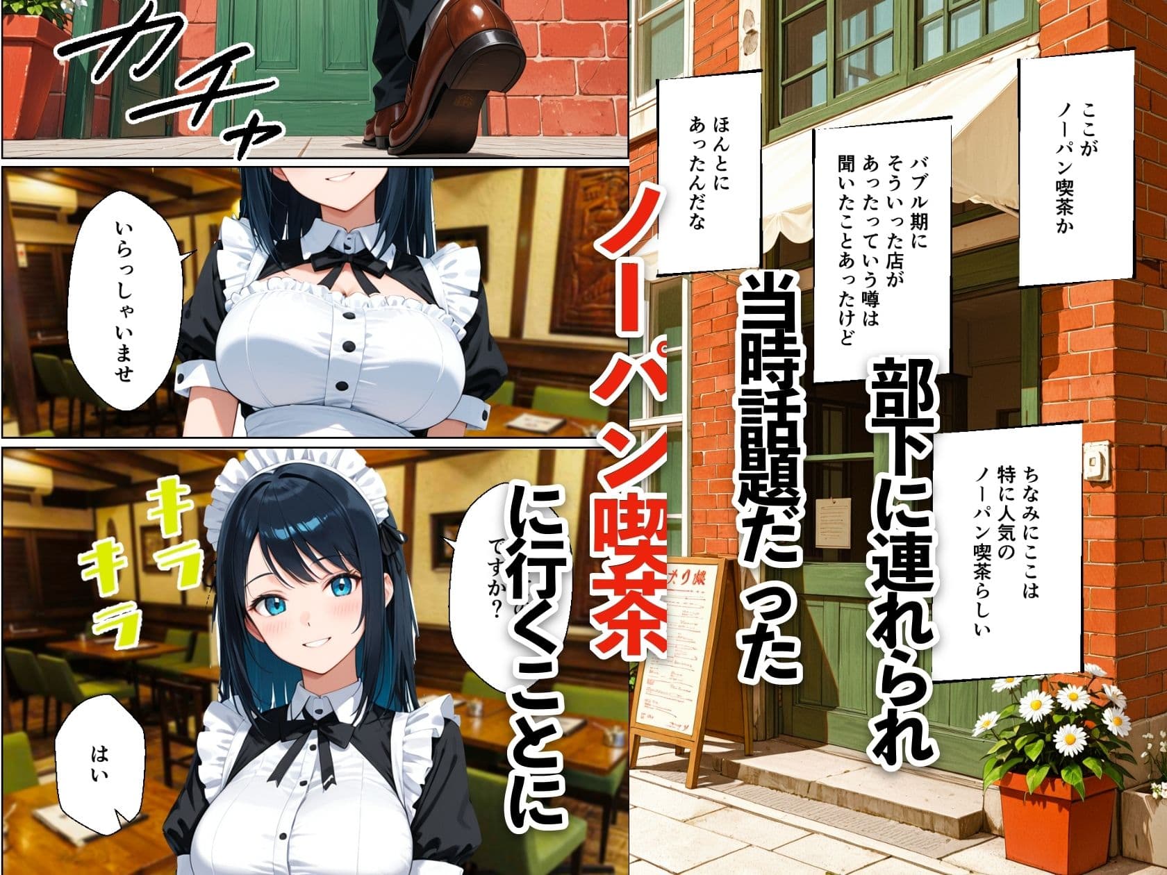 バブル時代に転生してノーパン喫茶でハーレムになった話 サンプル3