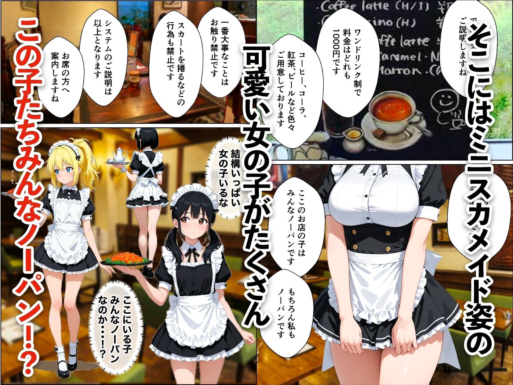 バブル時代に転生してノーパン喫茶でハーレムになった話 サンプル4