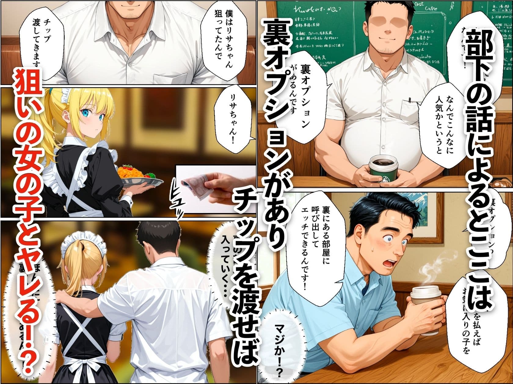 バブル時代に転生してノーパン喫茶でハーレムになった話 サンプル6
