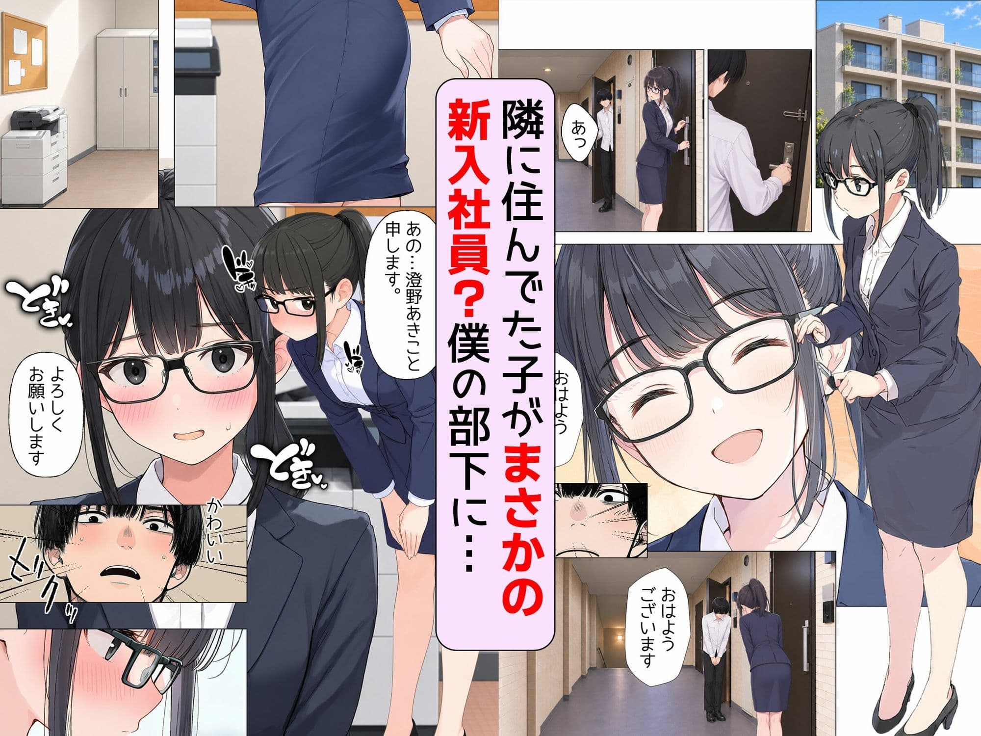 【漫画】まさかお隣さんが僕の会社の新卒OLだったなんて サンプル2