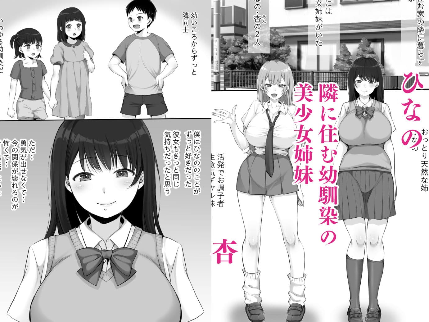 両想いだった幼馴染姉妹がホームステイ中の留学生にオナホ代わりにされてSEX大好き中イキメスにされてた話Reboot サンプル1