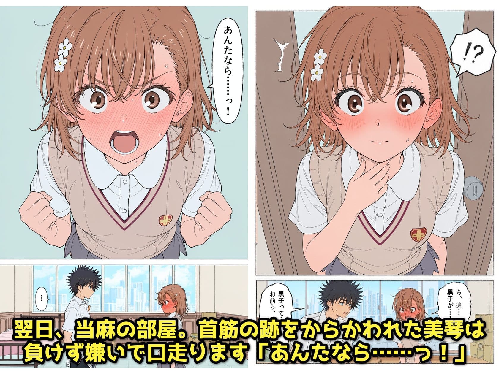 【漫画】とある美琴の羞恥体験 〜後輩と、あいつと、女王と〜 サンプル4