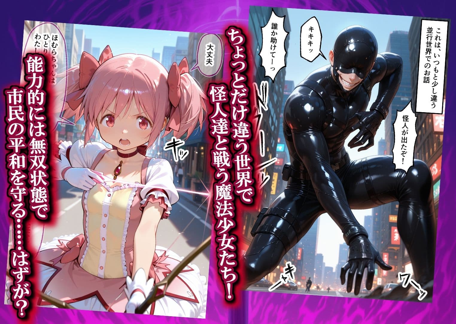 魔法少女 闇落ち 敗北ルートもう戻れない 繰り返される凌●と快楽で嫌なはずなのに…まど〇ギ編 サンプル1