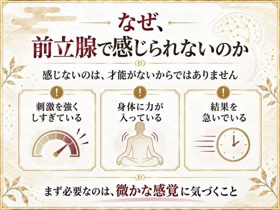 前立腺マッサージ器 挿れるだけでは気持ちよくなれない 乳首と前立腺を結びメスイキできる身体へ導く 究極快楽メスイキを発動させるための「乳首と前立腺快楽の繋げ方」 サンプル1