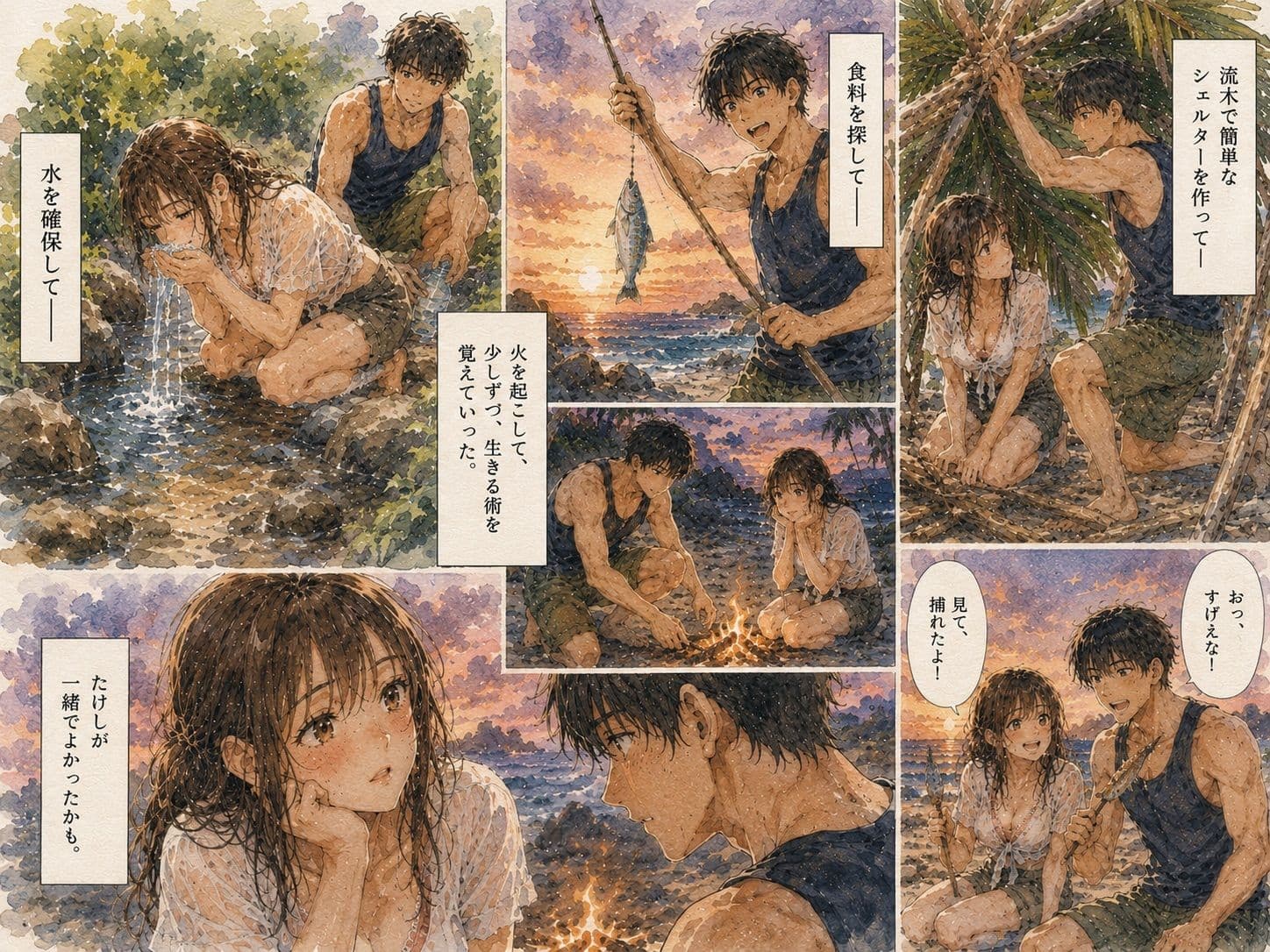 無人島で幼馴染と二人きり。 〜助けが来ないなら、もう我慢できない〜 サンプル2