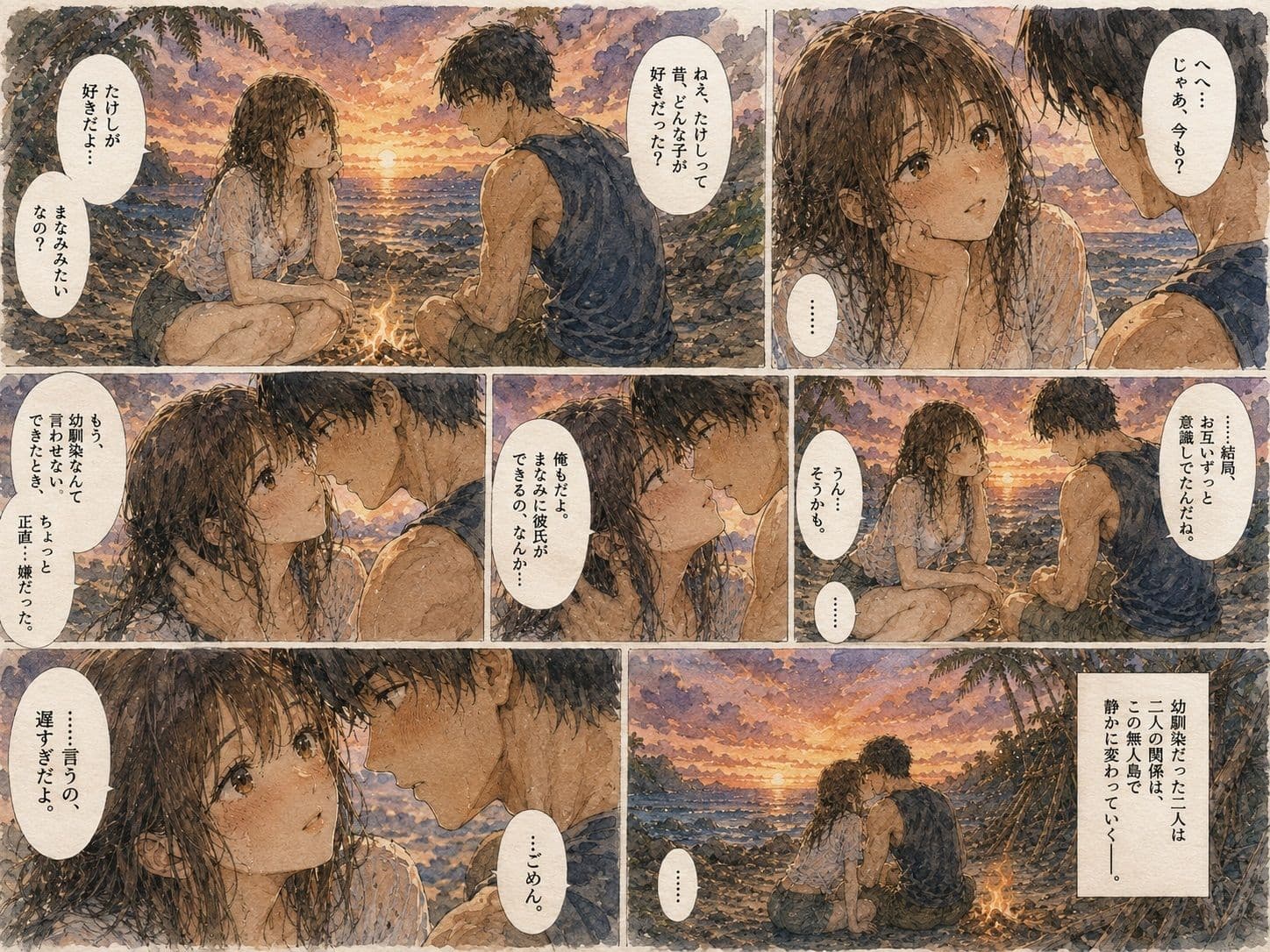 無人島で幼馴染と二人きり。 〜助けが来ないなら、もう我慢できない〜 サンプル4