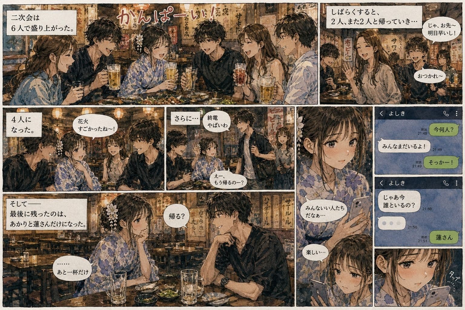 花火大会の夜、彼女の位置情報がラブホテルで止まった。 サンプル4