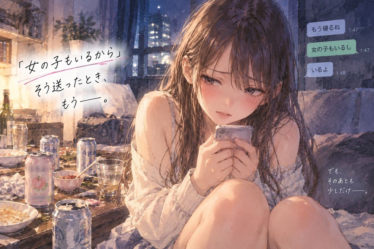 『大学の宅飲みで、彼女を先輩に寝取られた。』 サンプル3