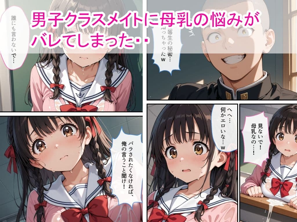 【高画質版】母乳女子校生が男子生徒に弱みを握られ中出し絶頂した話 サンプル2