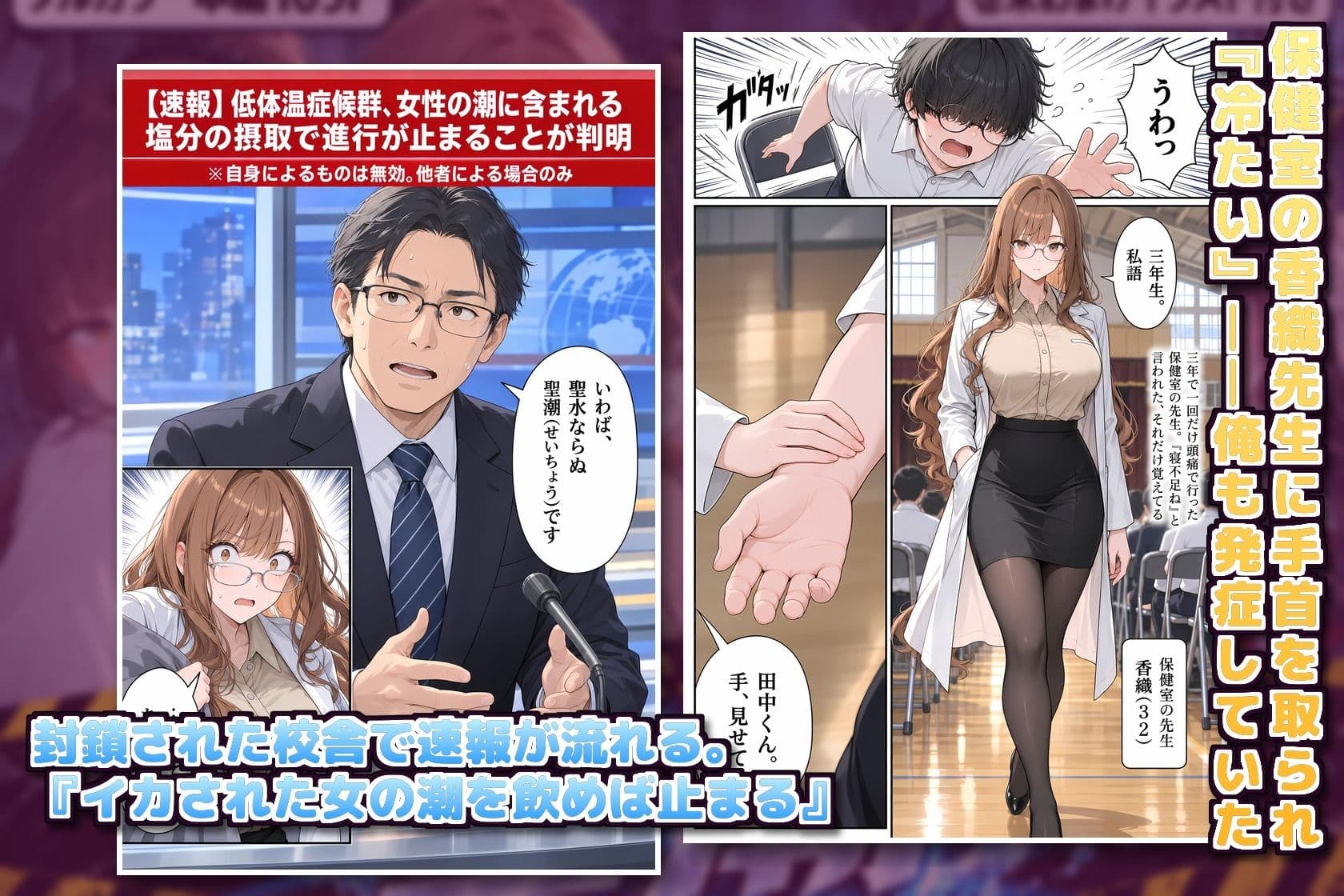 聖潮（せいちょう）―潮を飲まなきゃ死ぬ世界で、非モテの俺が封鎖校舎の女3人を吹かせて救う3日間― サンプル3