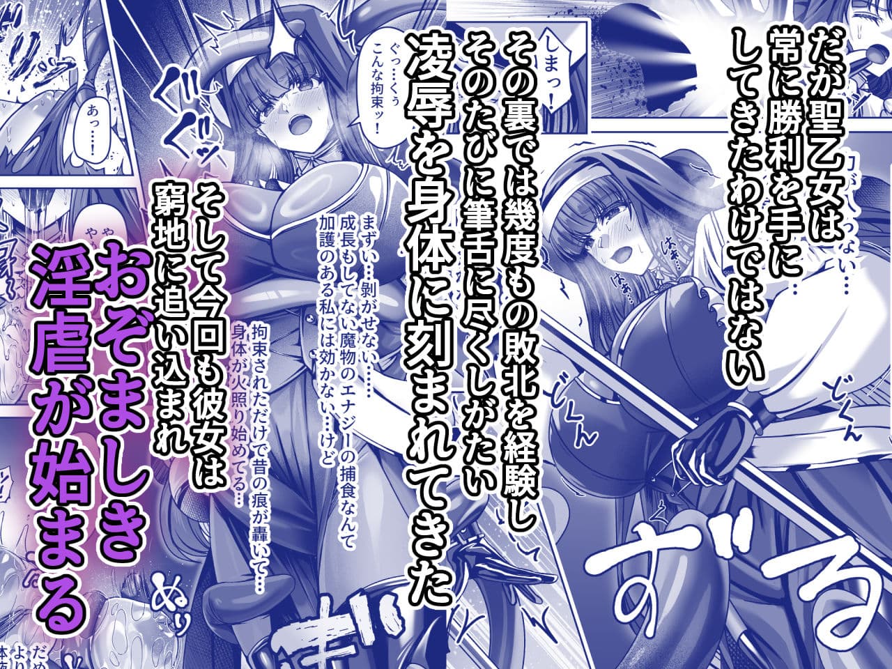 魔刻に散る 敗北した聖乙女、邪淫に蝕まれてゆく――― サンプル2