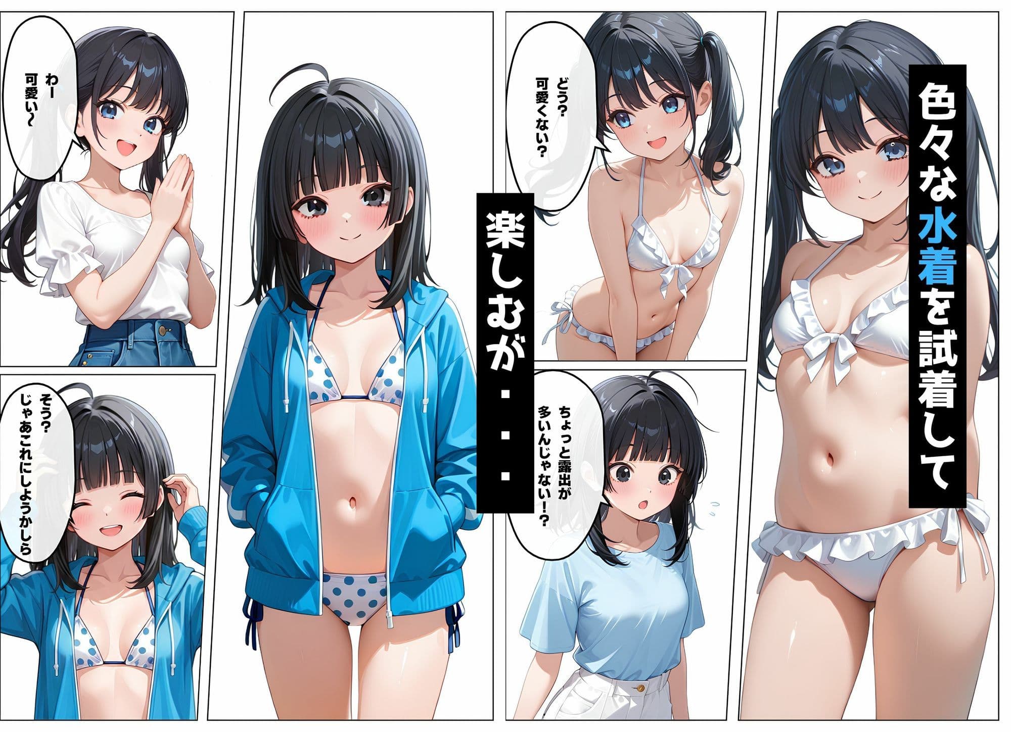 水着を買いに来た2人が盗撮される話 サンプル2