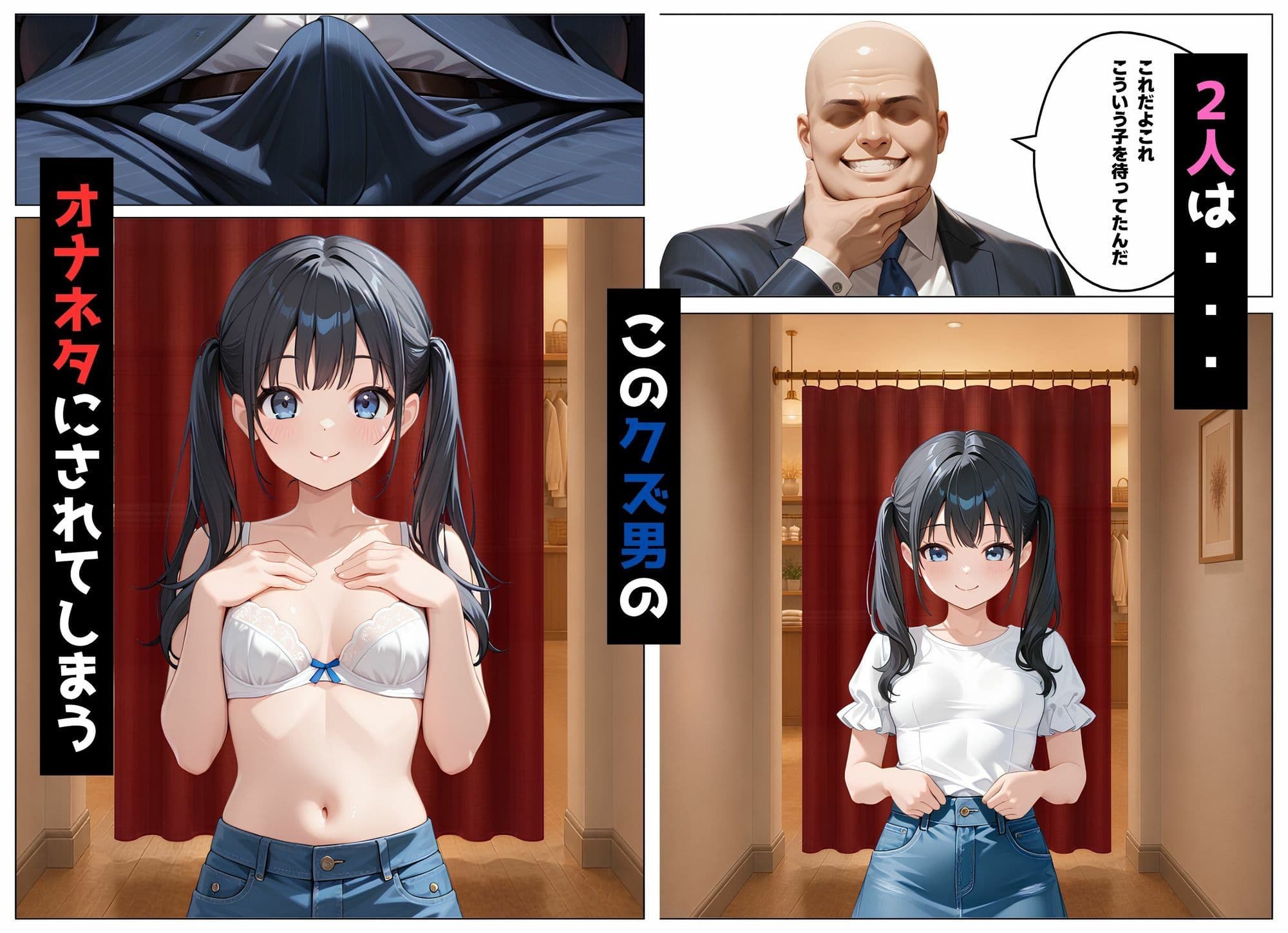 水着を買いに来た2人が盗撮される話 サンプル4