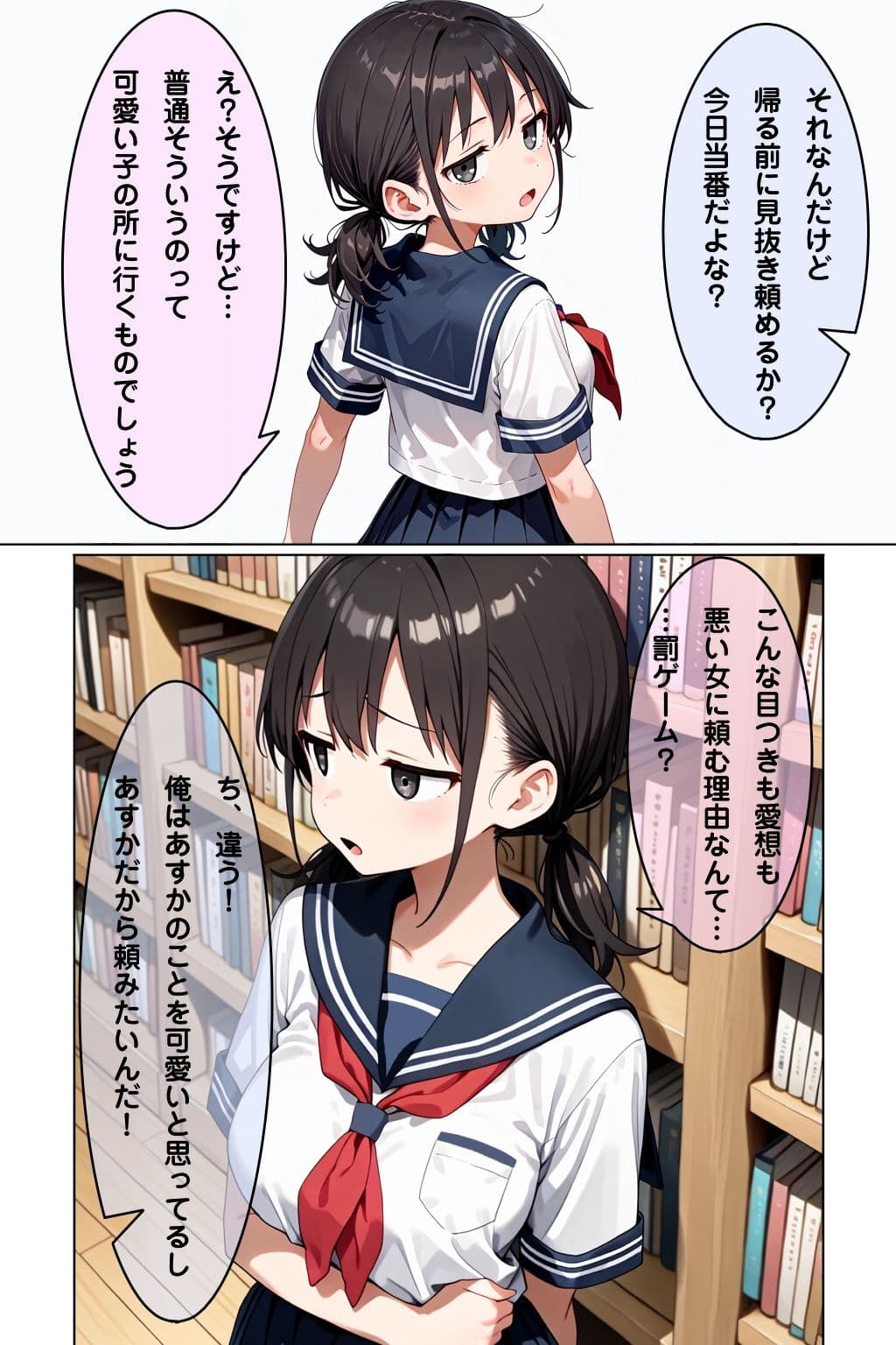 学校で見抜き制度が導入されたので後輩で見抜きしたお話 サンプル2