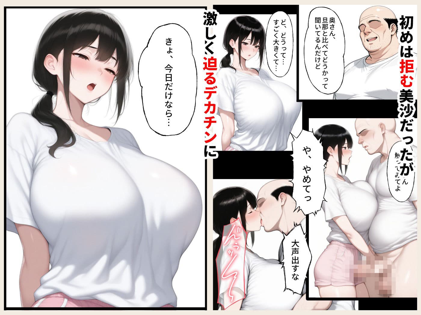 隣の人妻をデカチンで寝取る サンプル3