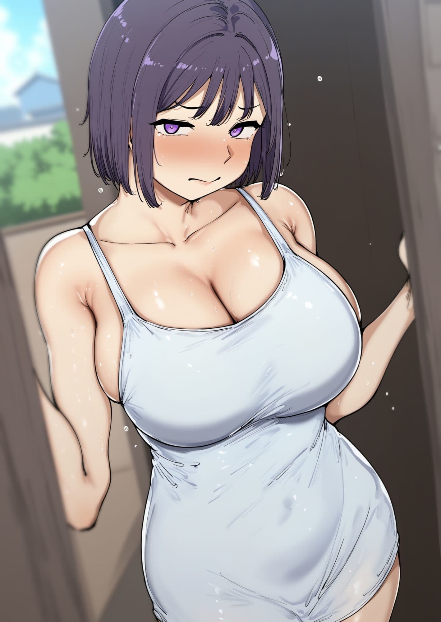 近所の爆乳垂れ乳女子のクラゲちゃん サンプル1