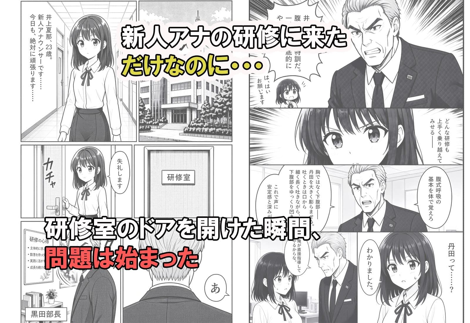 傑作エロ・セレクション  露出女子アナ物語＜漫画版＞1 サンプル4