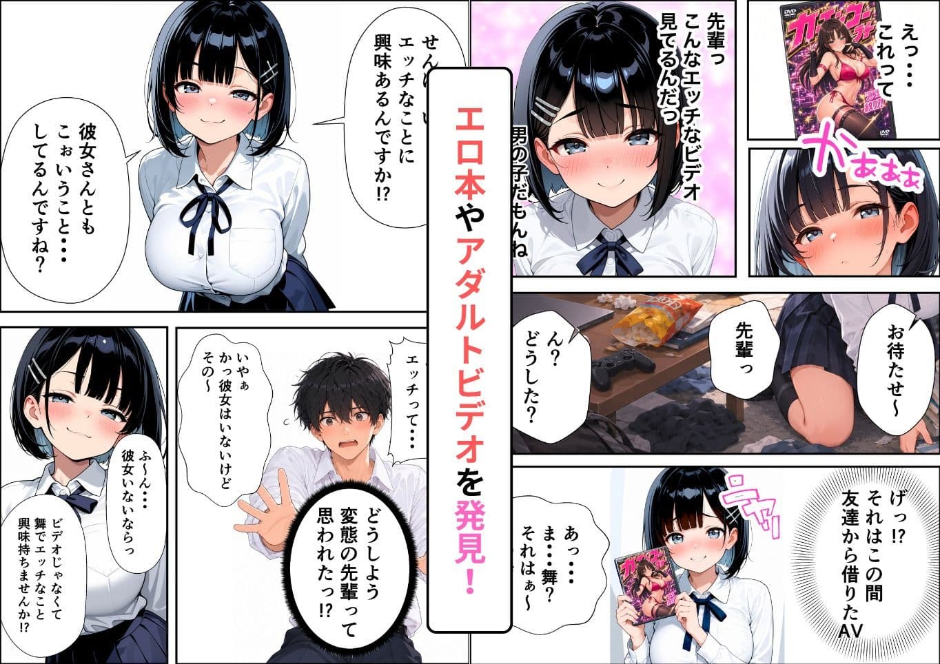 妹のように可愛がっていた後輩にエロ本を見つけられて練習のつもりが本気の中出し初体験になってしまった話 サンプル3