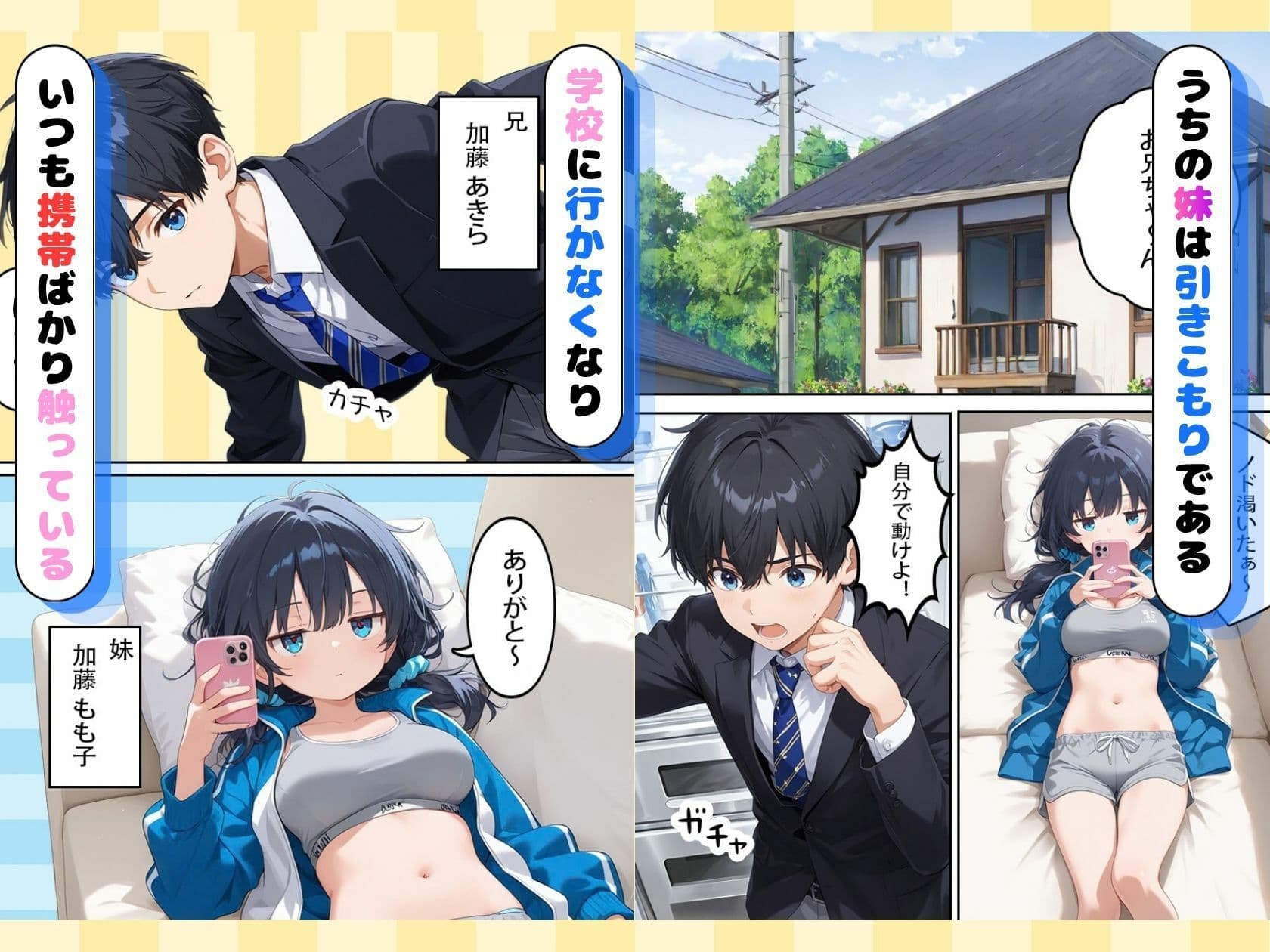ジト目巨乳妹が俺のせいで引きこもりになったのでおわびに生ハメ・中出しセックスをさせられる話 サンプル1
