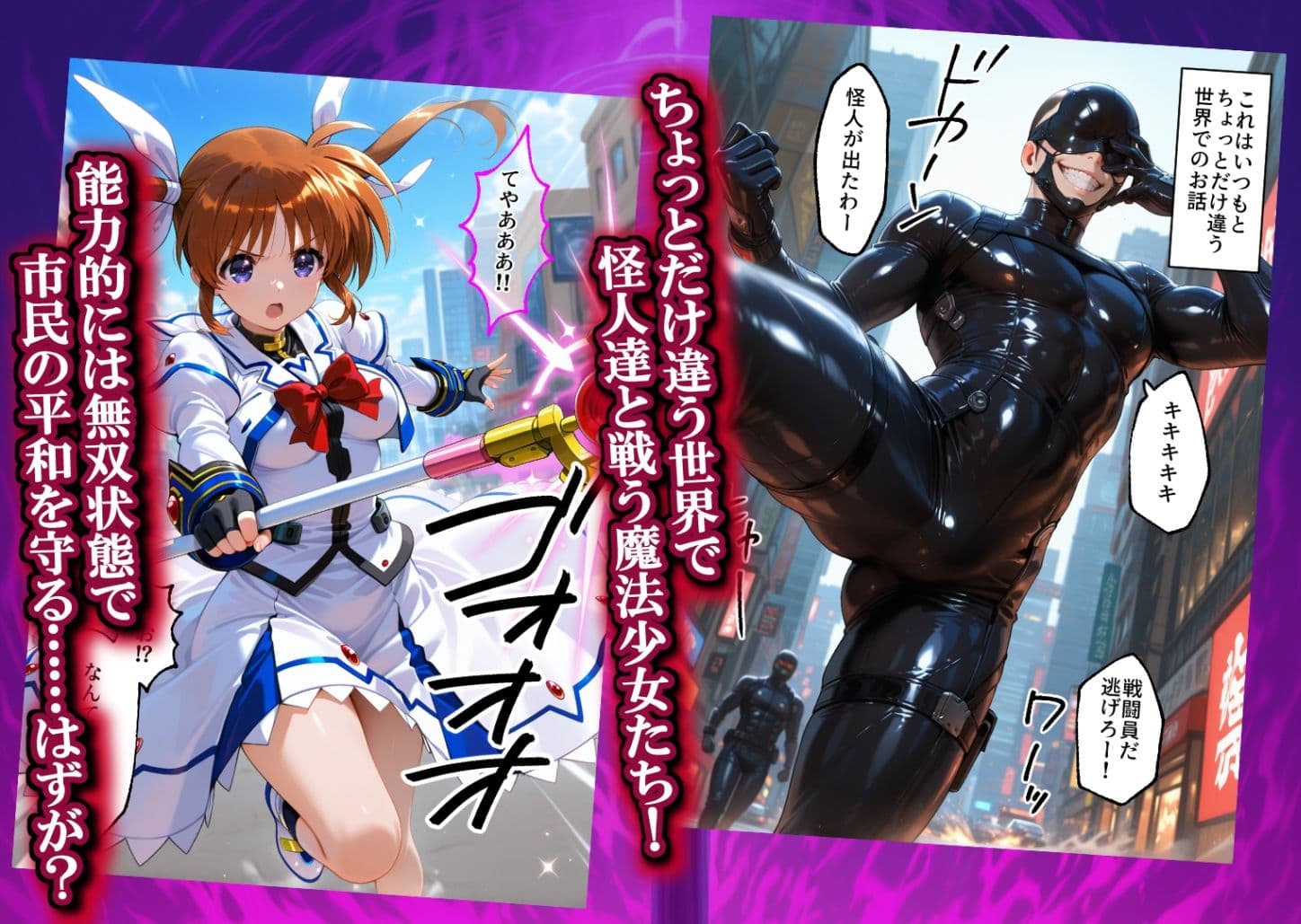 魔法少女 闇落ち 敗北ルートもう戻れない 繰り返される凌●と快楽で嫌なはずなのに…リリカル編 サンプル1