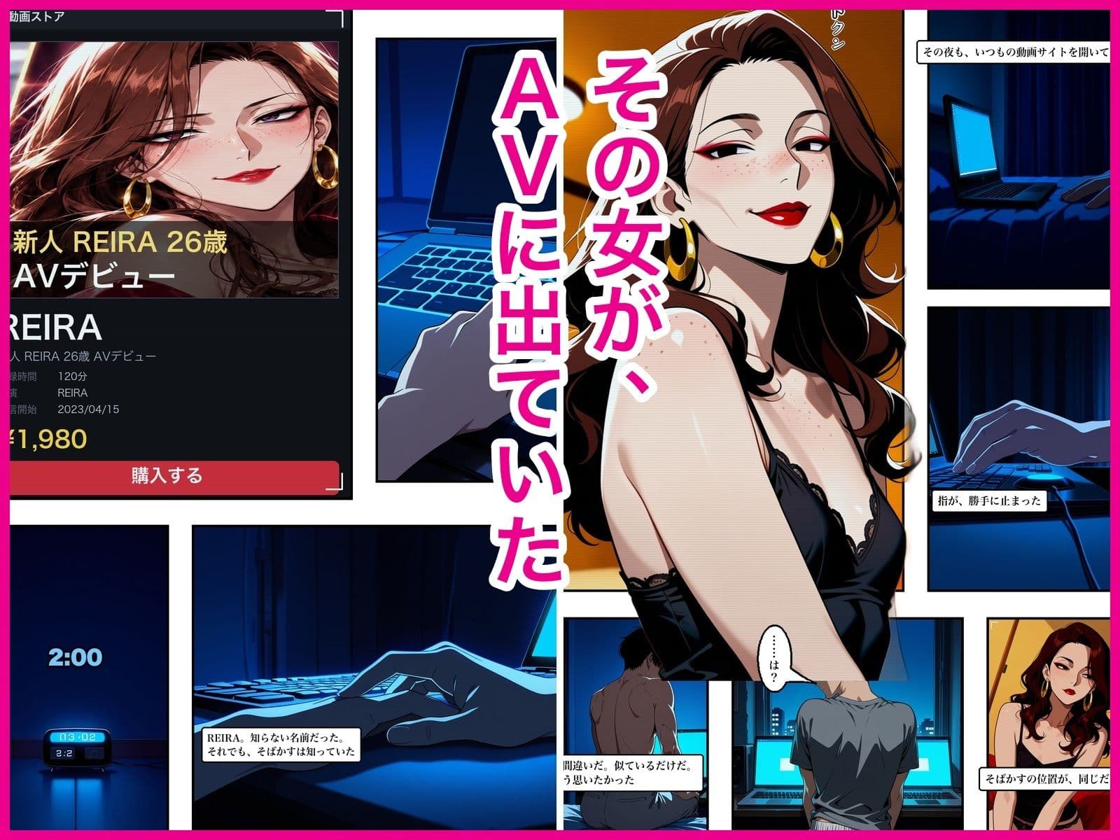 会社を辞めて消えた地味な同僚（26）がAVで売れっ子になってた話 サンプル2
